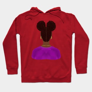 Afro Puffs (White Background) Hoodie